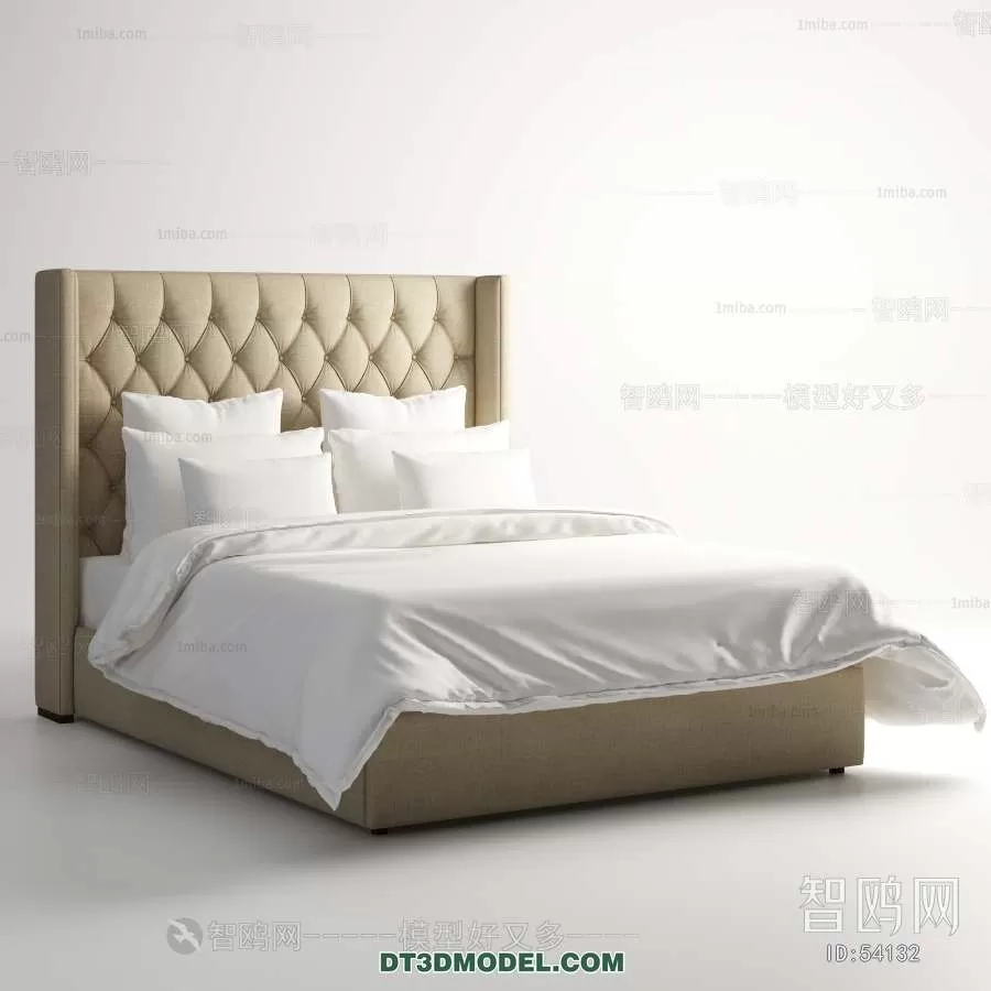 Double Bed 3D Models – 0095 Double Bed 3D Models – 0095