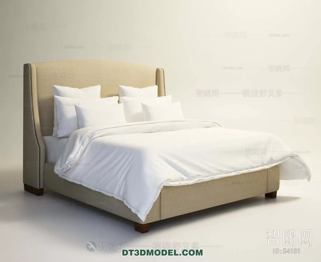 Double Bed 3D Models – 0096 Double Bed 3D Models – 0096