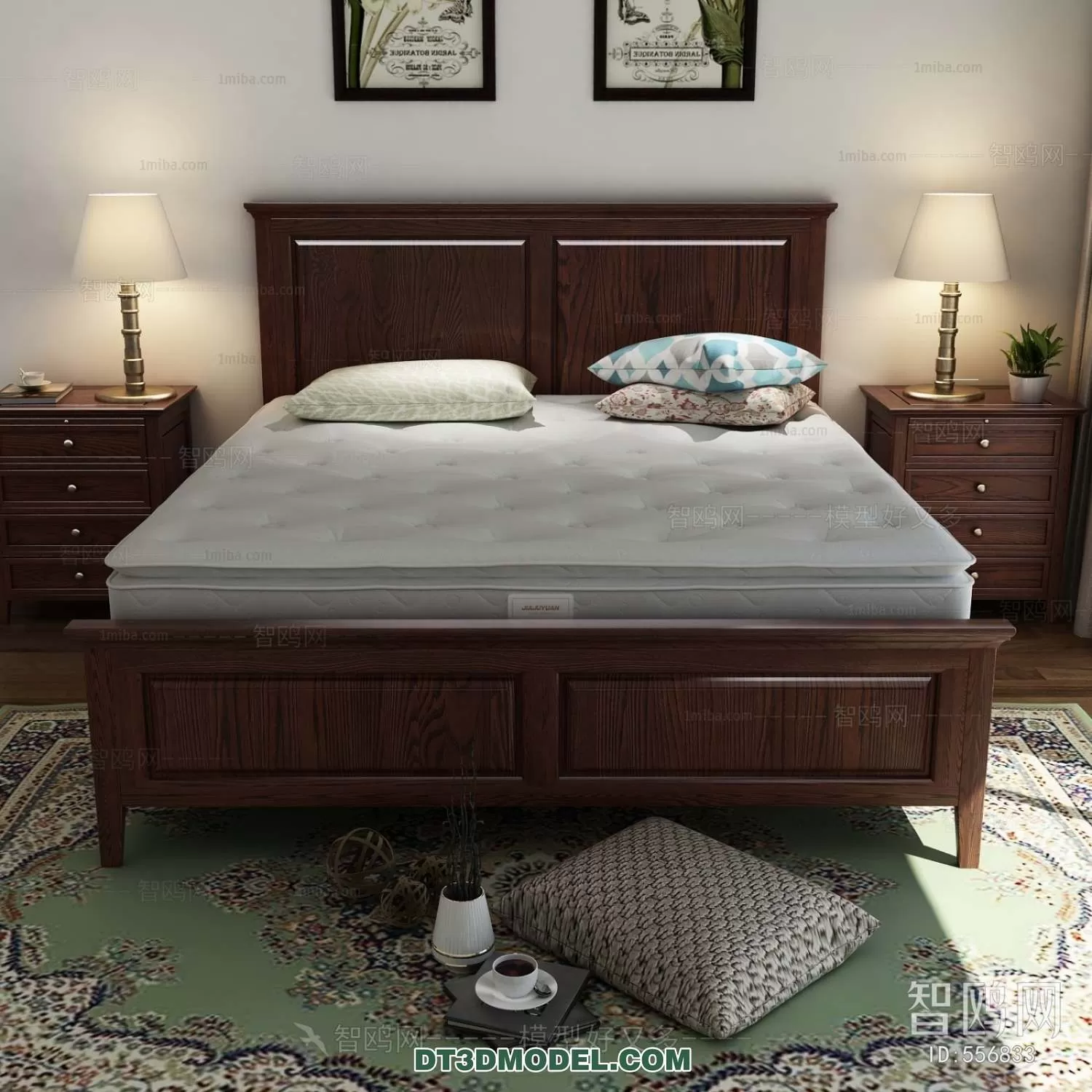 Double Bed 3D Models – 0097 Double Bed 3D Models – 0097