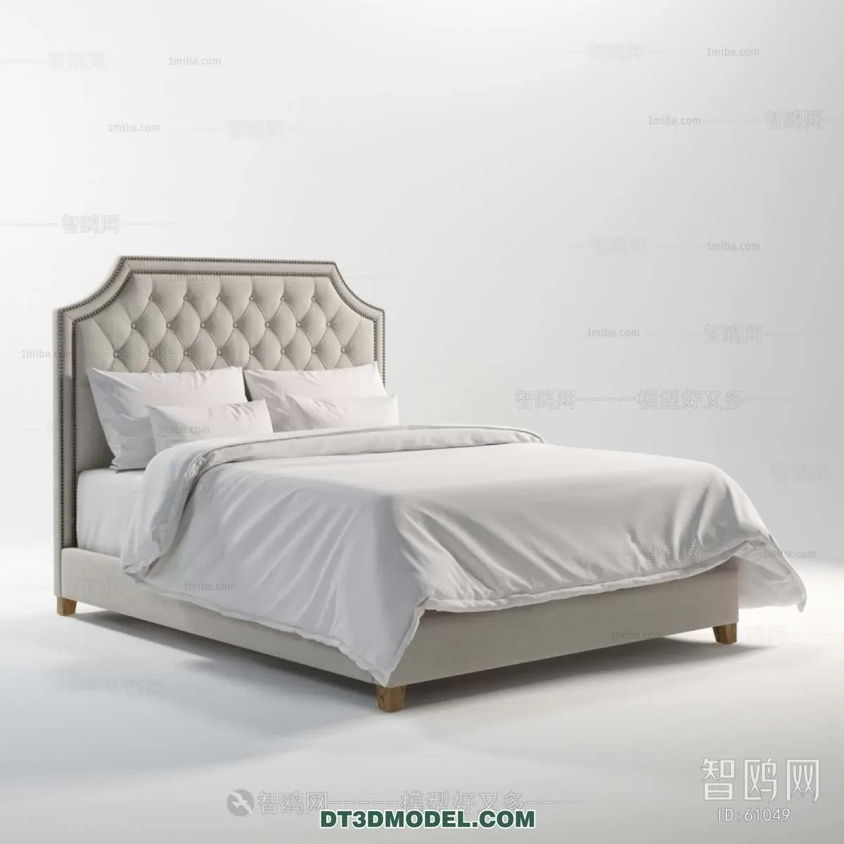 Double Bed 3D Models – 0100 Double Bed 3D Models – 0100