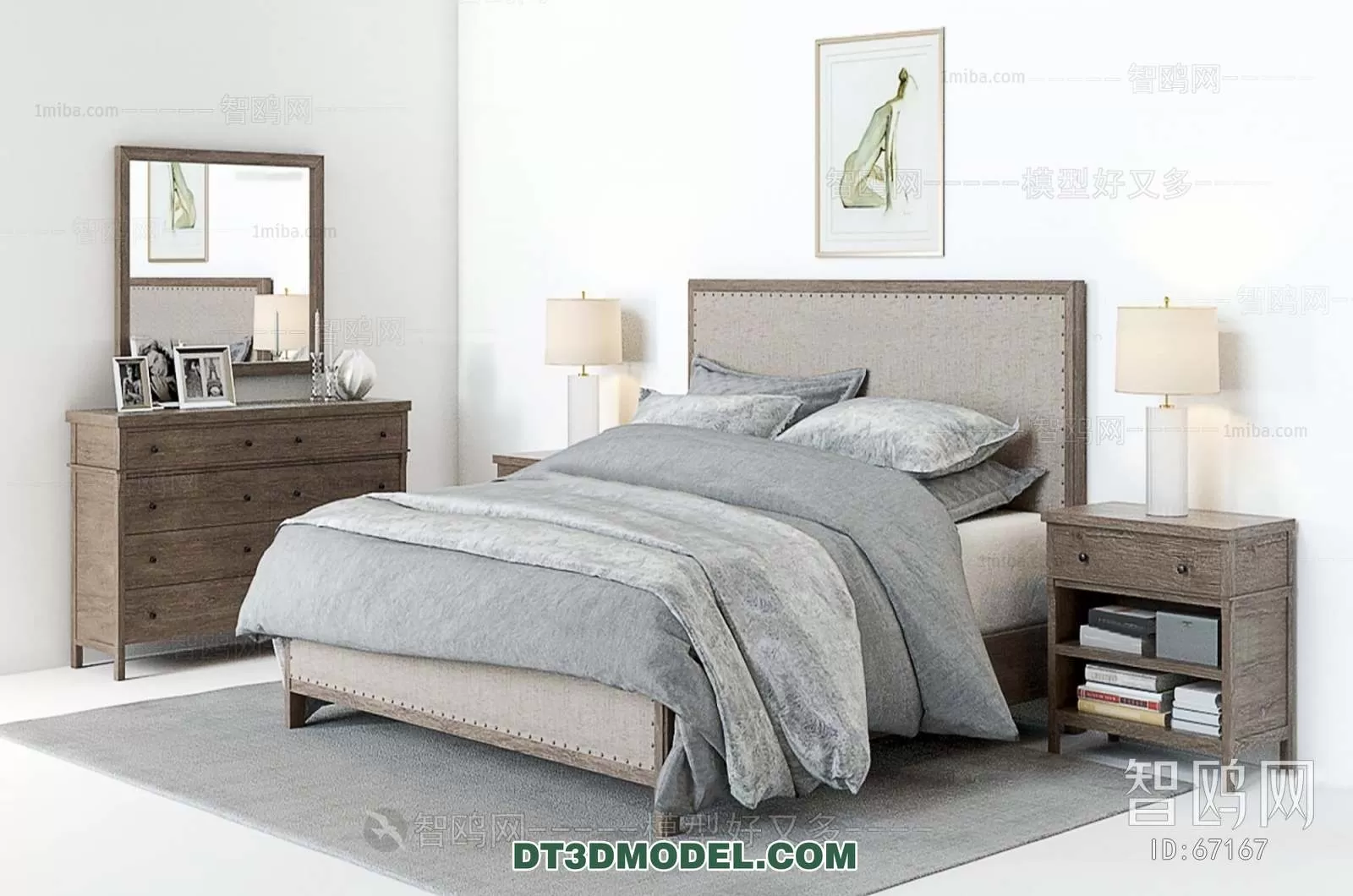 Double Bed 3D Models – 0101 Double Bed 3D Models – 0101