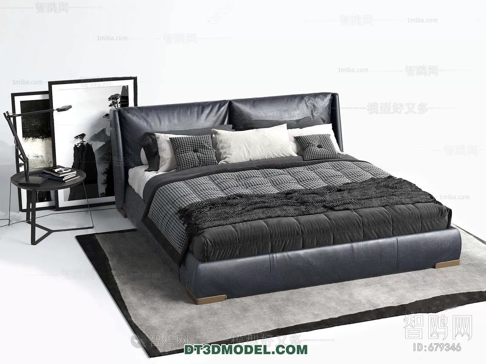 Double Bed 3D Models – 0102 Double Bed 3D Models – 0102