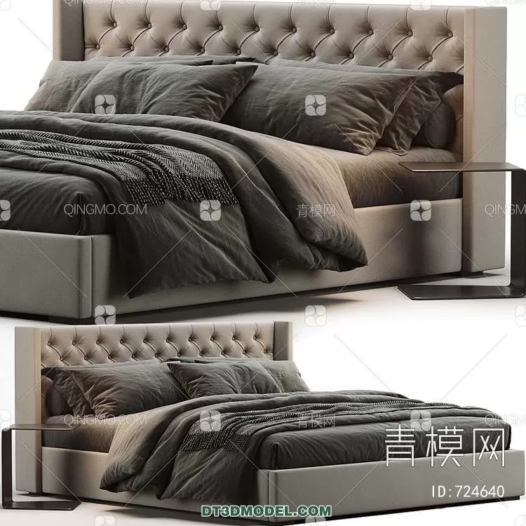 Double Bed 3D Models – 0104 Double Bed 3D Models – 0104