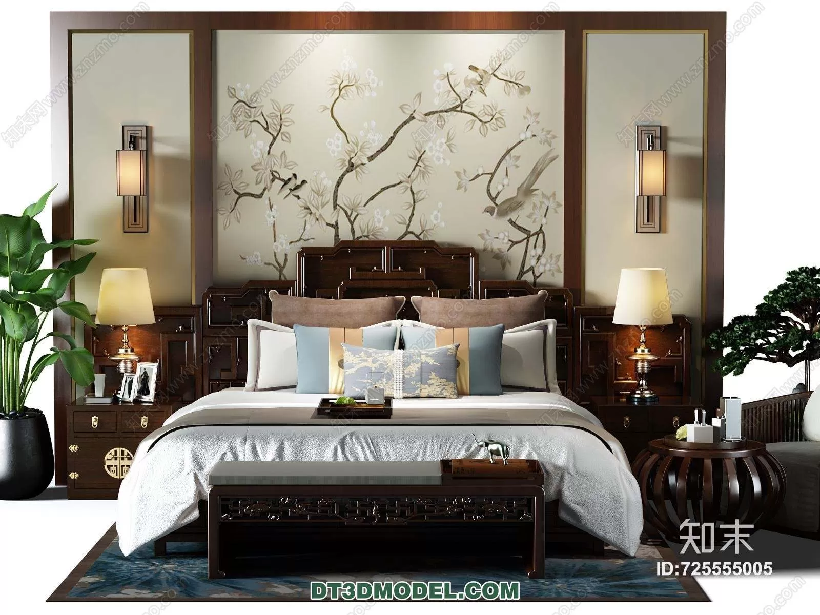 Double Bed 3D Models – 0105 Double Bed 3D Models – 0105