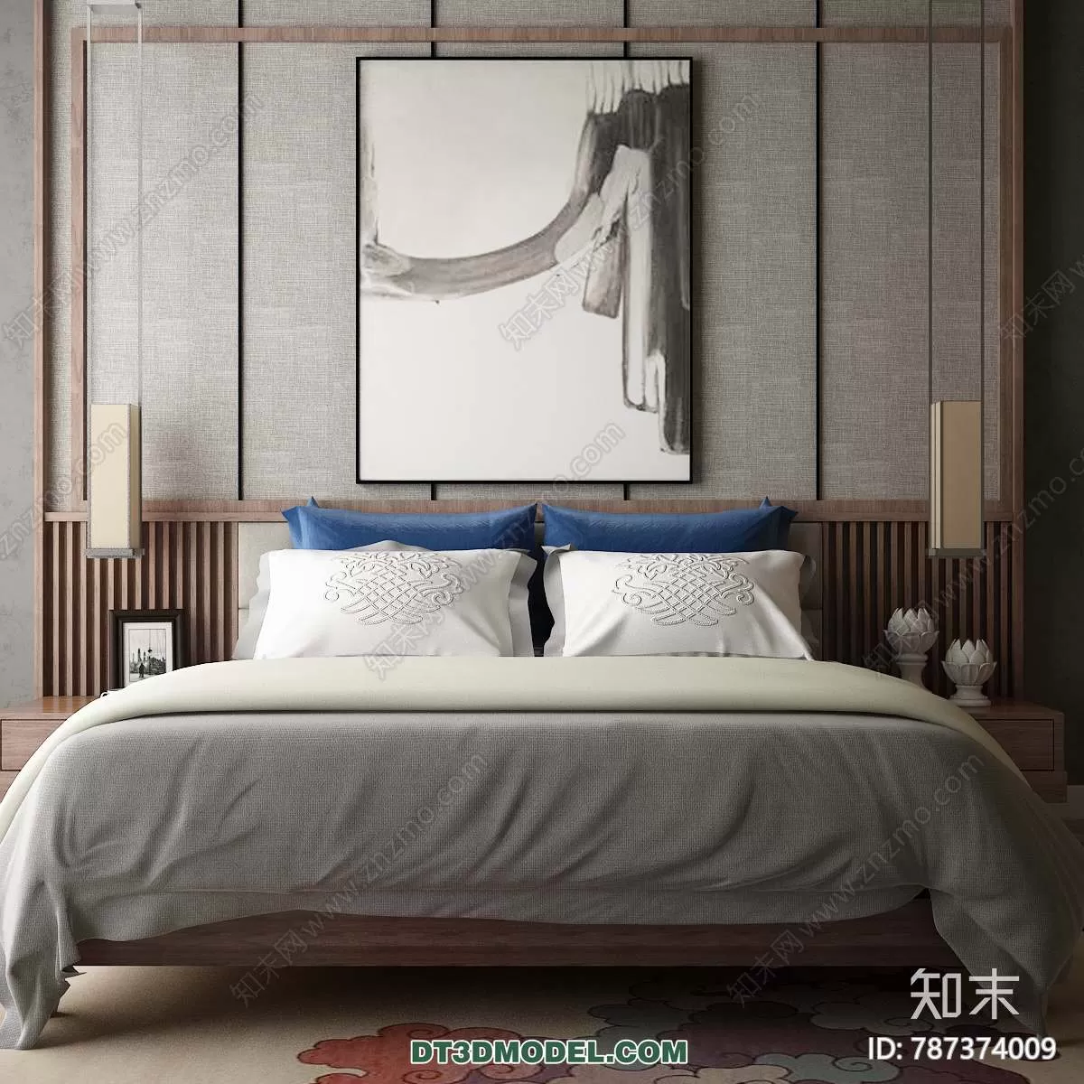 Double Bed 3D Models – 0108 Double Bed 3D Models – 0108