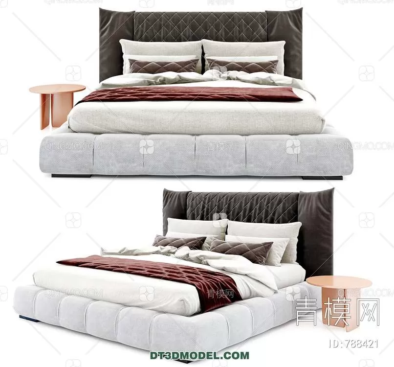 Double Bed 3D Models – 0109 Double Bed 3D Models – 0109