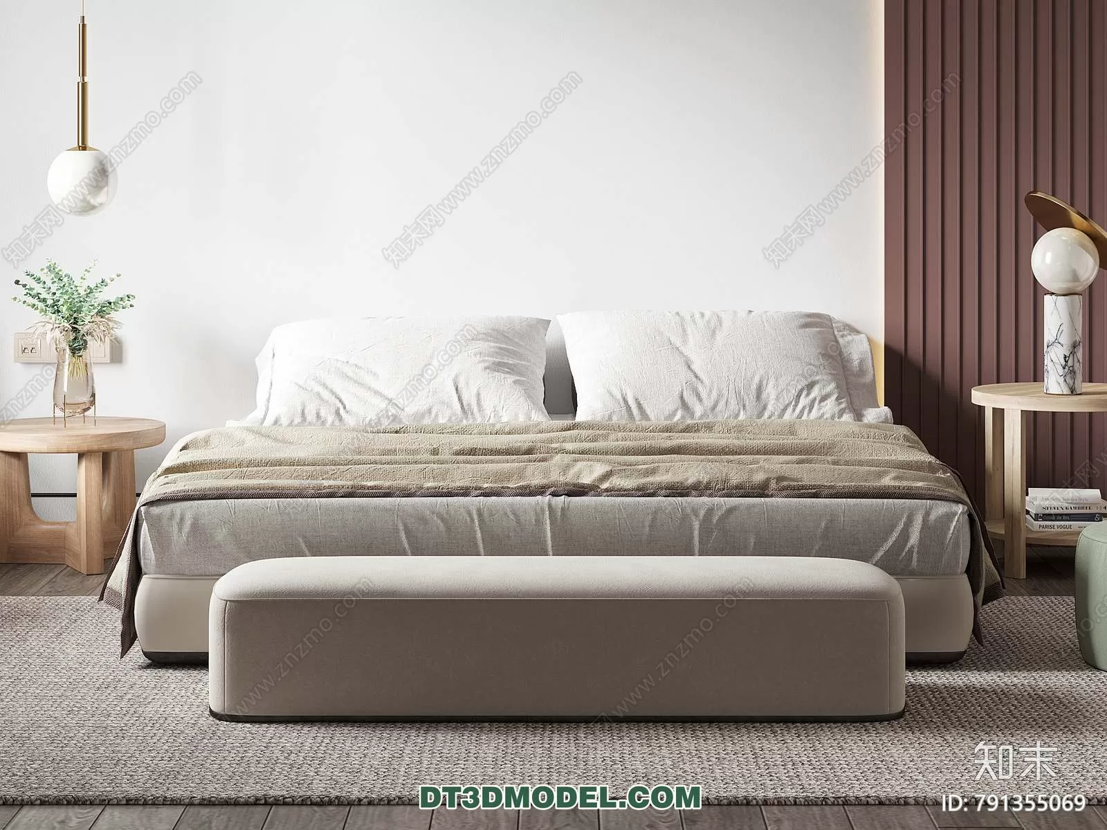 Double Bed 3D Models – 0110 Double Bed 3D Models – 0110