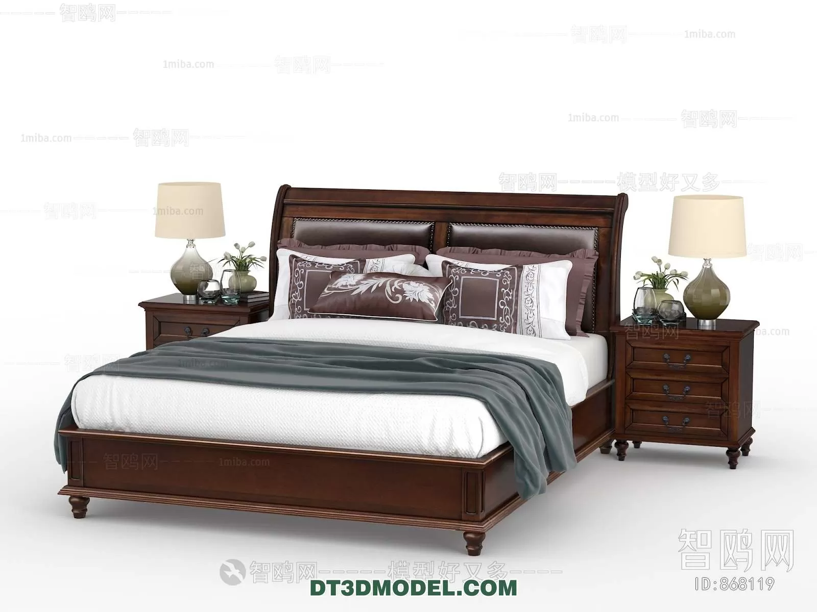 Double Bed 3D Models – 0112 Double Bed 3D Models – 0112