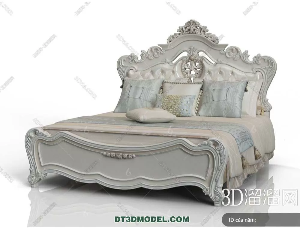 Double Bed 3D Models – 0119 Double Bed 3D Models – 0119