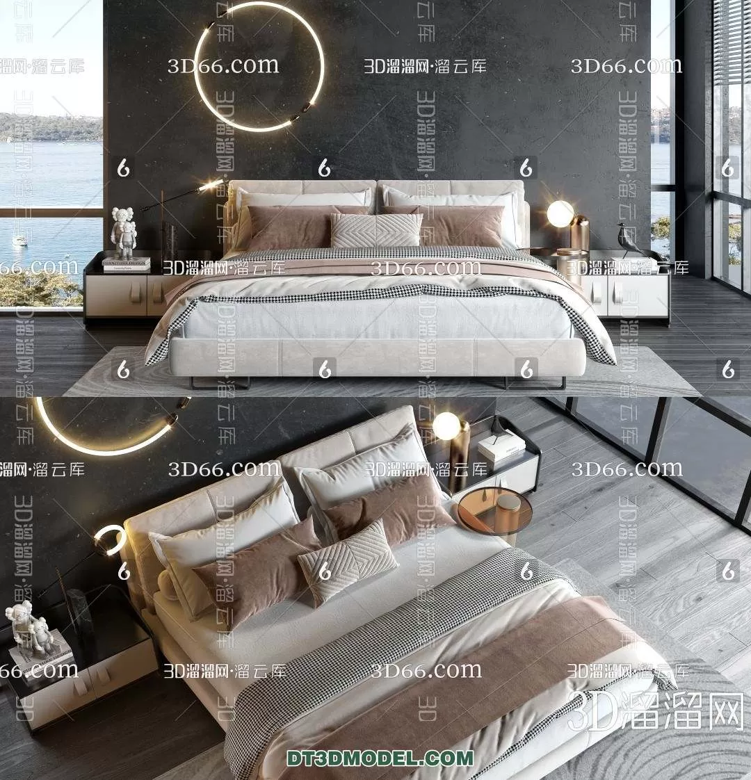 Double Bed 3D Models – 0121 Double Bed 3D Models – 0121