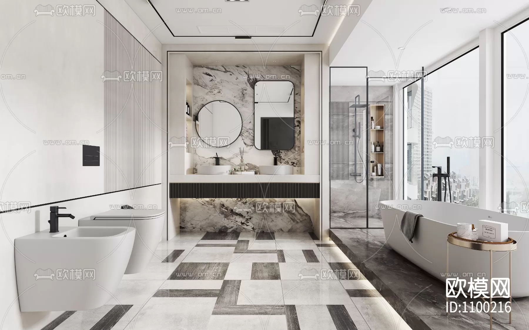 Bathroom 3D Scenes – 0095 Bathroom 3D Scenes – 0095