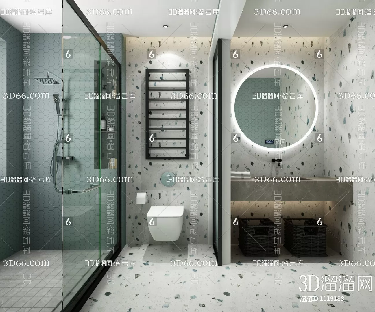 Bathroom 3D Scenes – 0098 Bathroom 3D Scenes – 0098