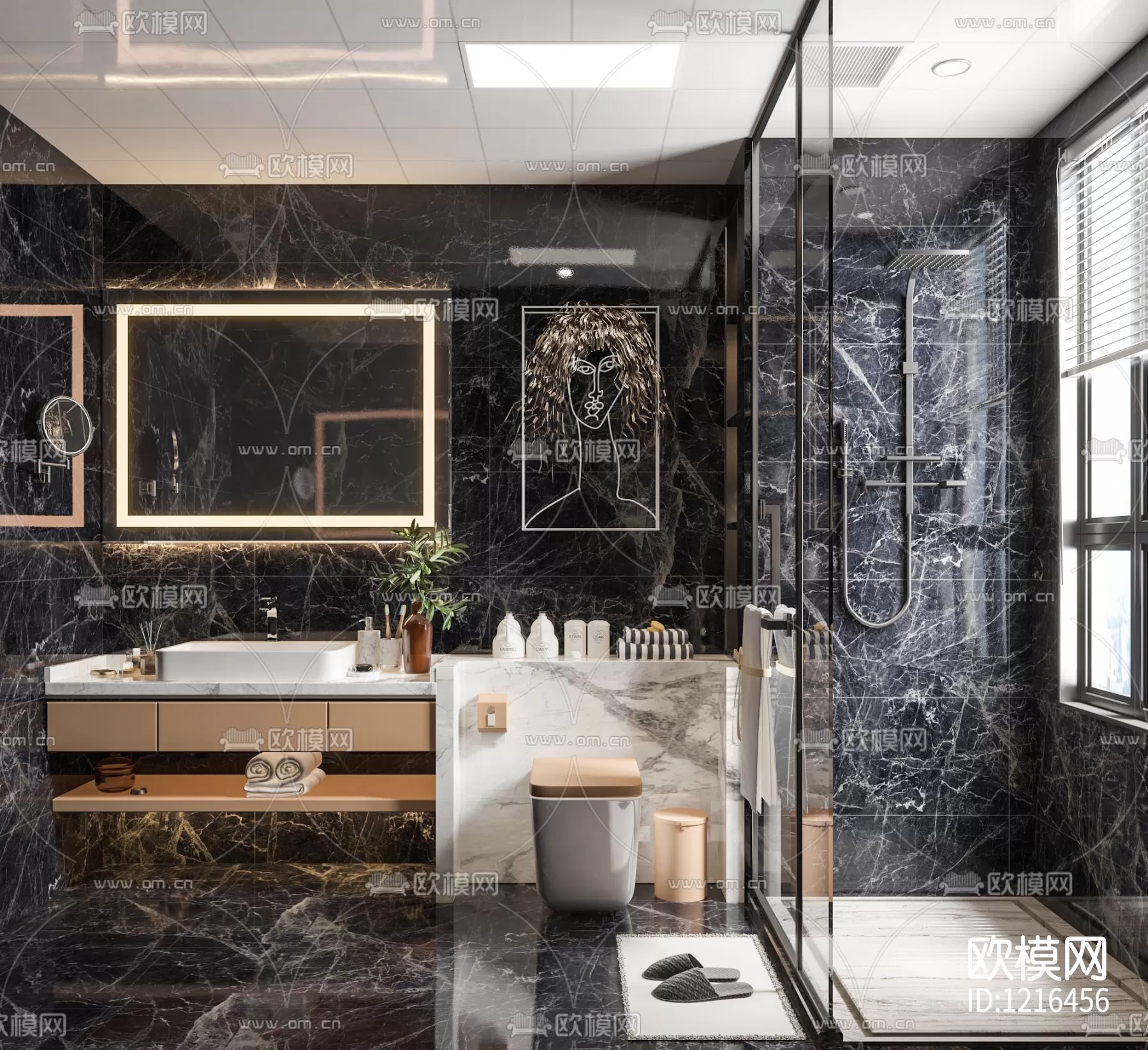 Bathroom 3D Scenes – 0107 Bathroom 3D Scenes – 0107