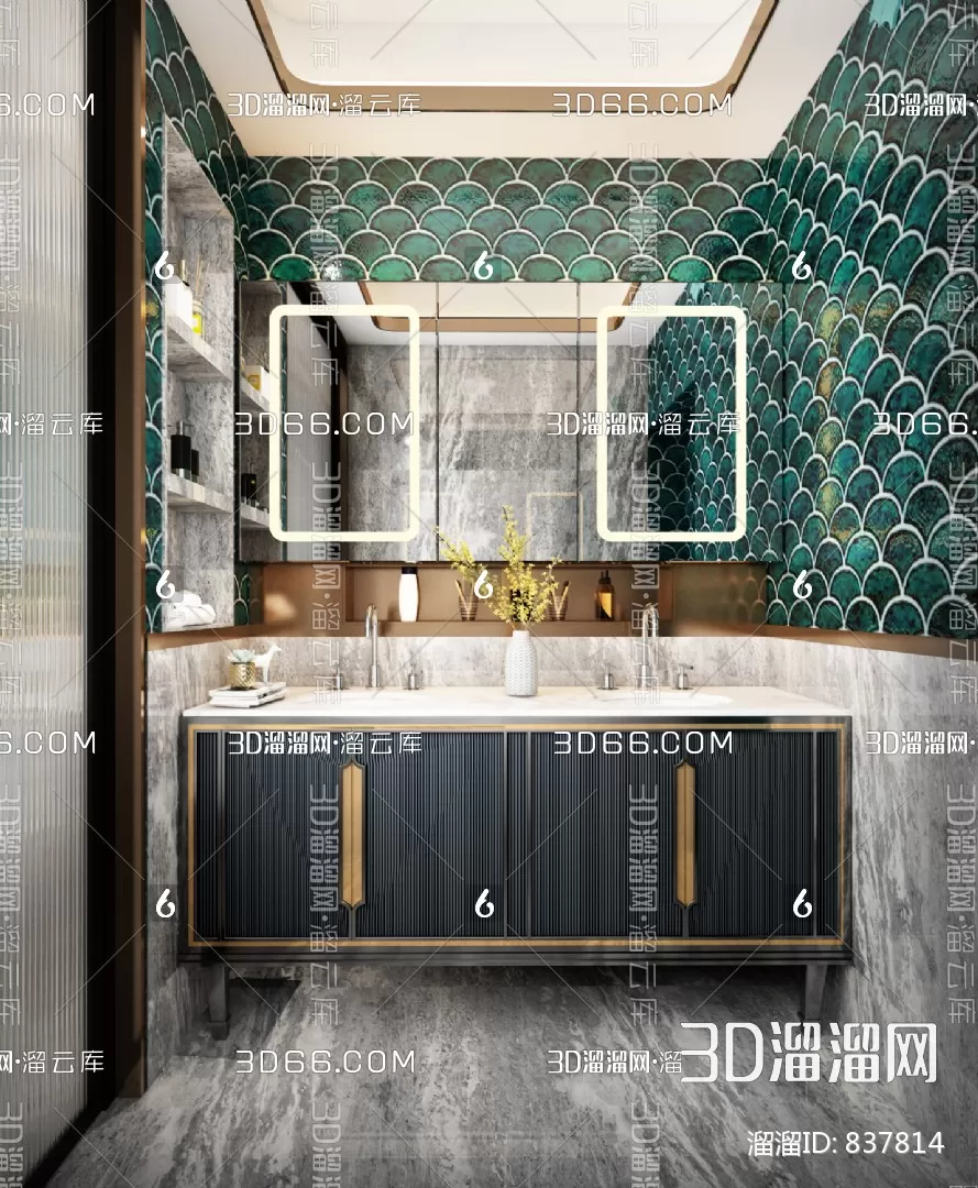 Bathroom 3D Scenes – 0120 Bathroom 3D Scenes – 0120