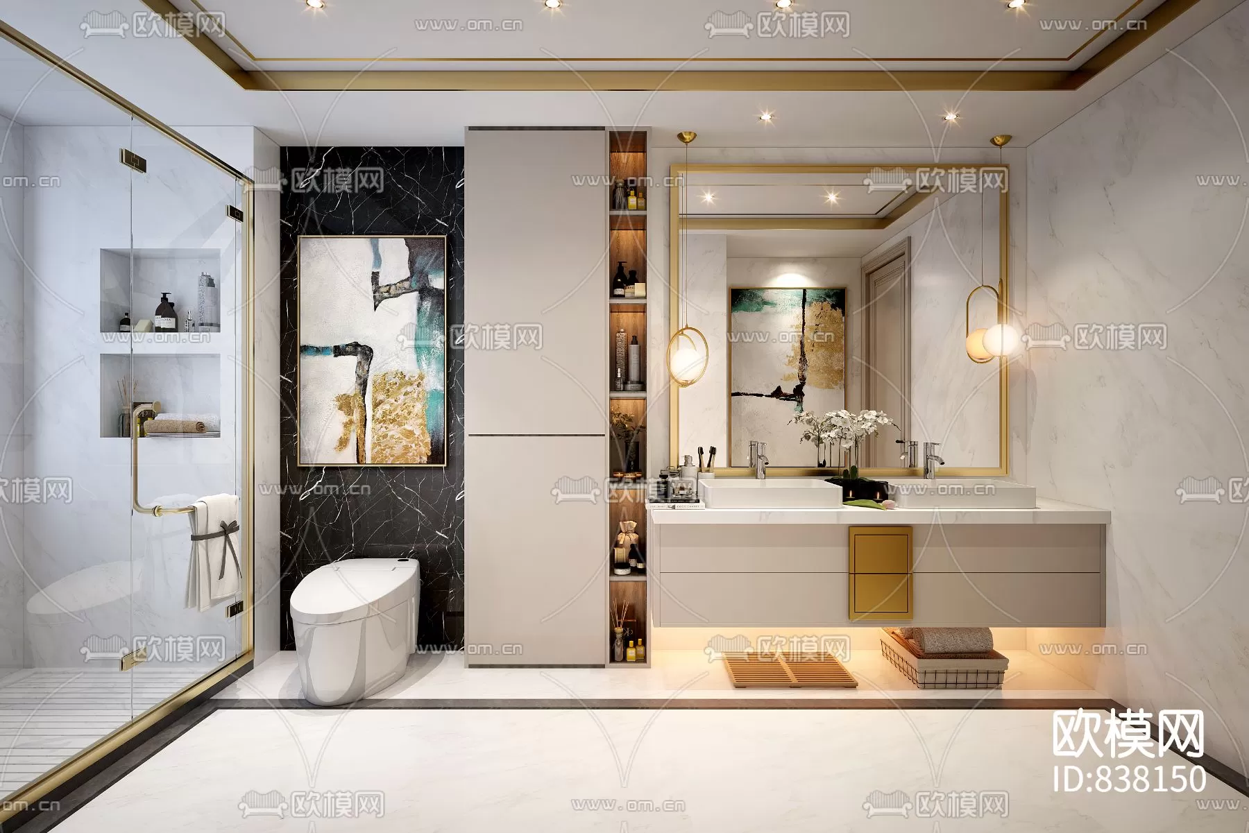 Bathroom 3D Scenes – 0121 Bathroom 3D Scenes – 0121