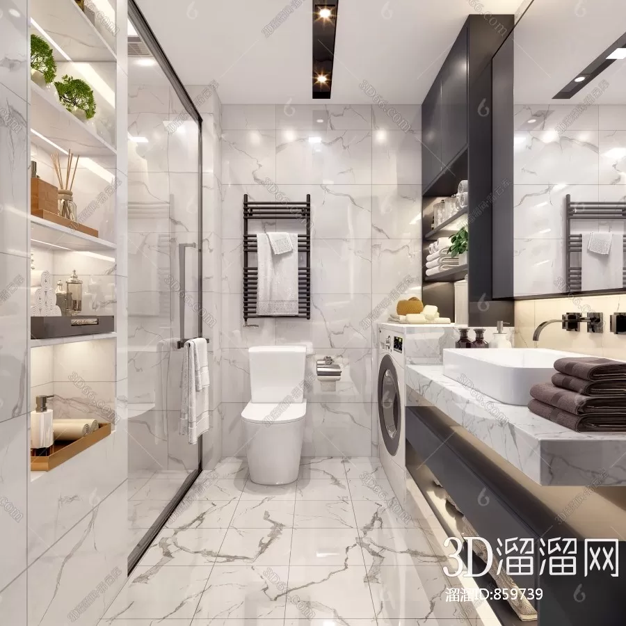 Bathroom 3D Scenes – 0122 Bathroom 3D Scenes – 0122