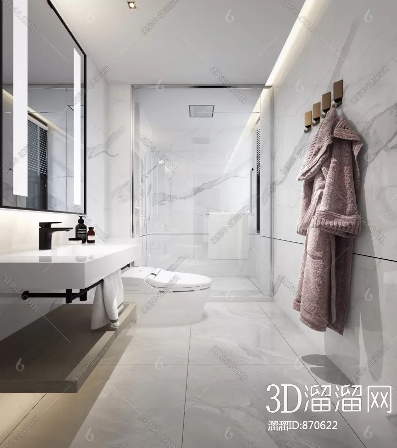 Bathroom 3D Scenes – 0126 Bathroom 3D Scenes – 0126