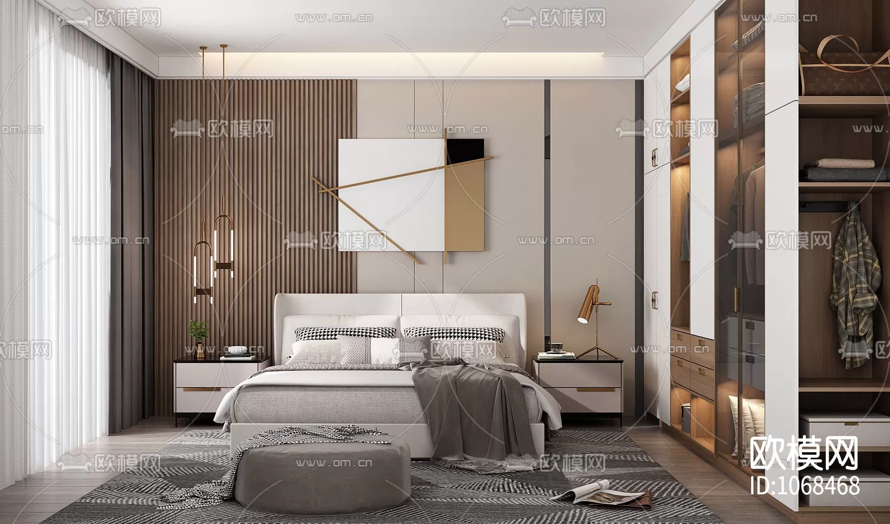 Bedroom 3D Scenes – 0171 Bedroom 3D Scenes – 0171