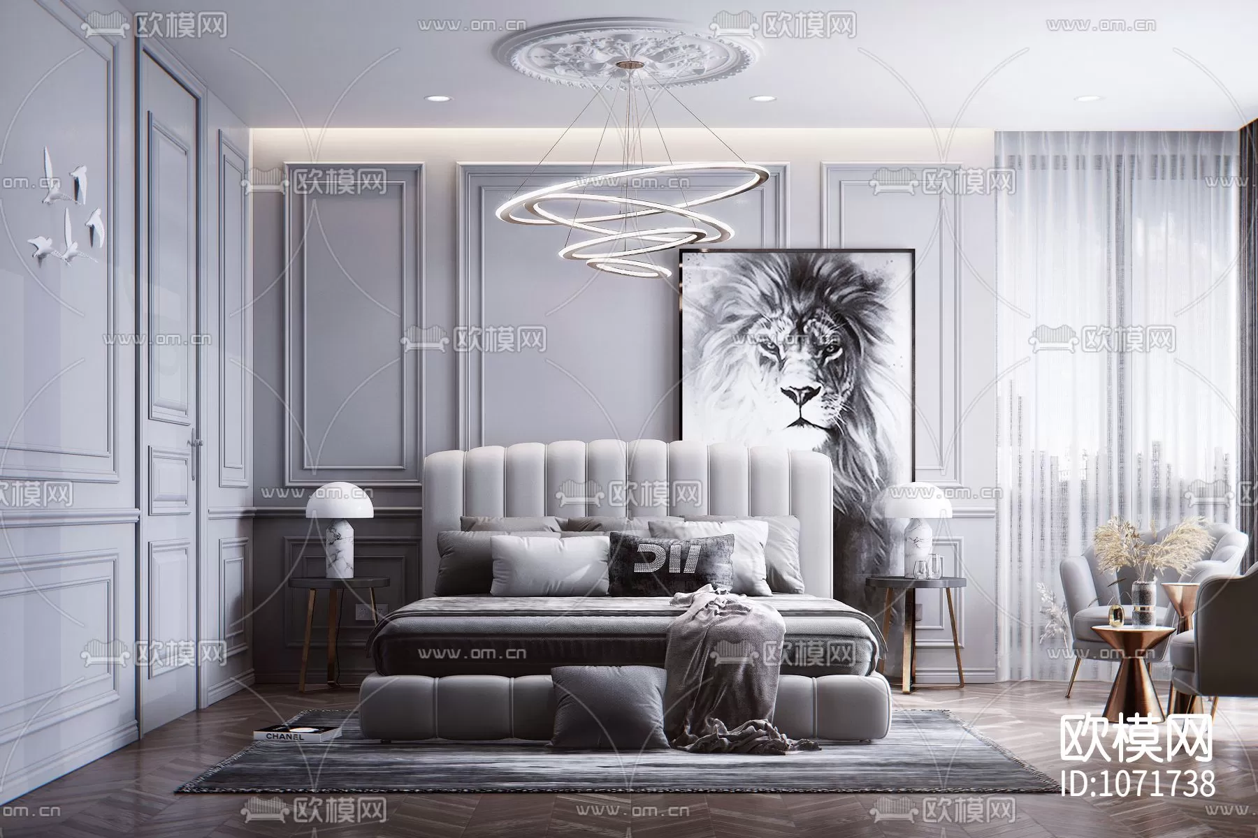 Bedroom 3D Scenes – 0172 Bedroom 3D Scenes – 0172