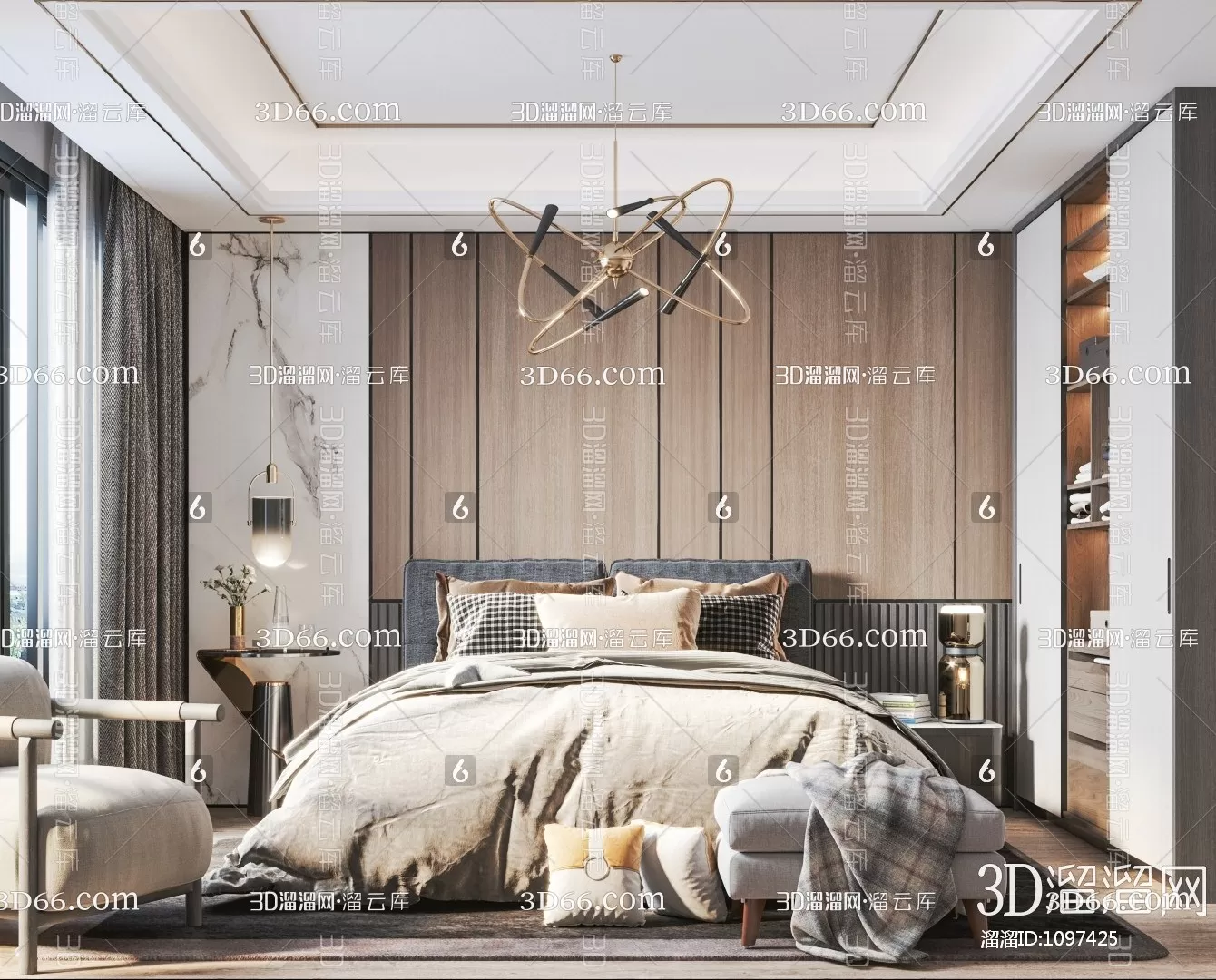 Bedroom 3D Scenes – 0177 Bedroom 3D Scenes – 0177