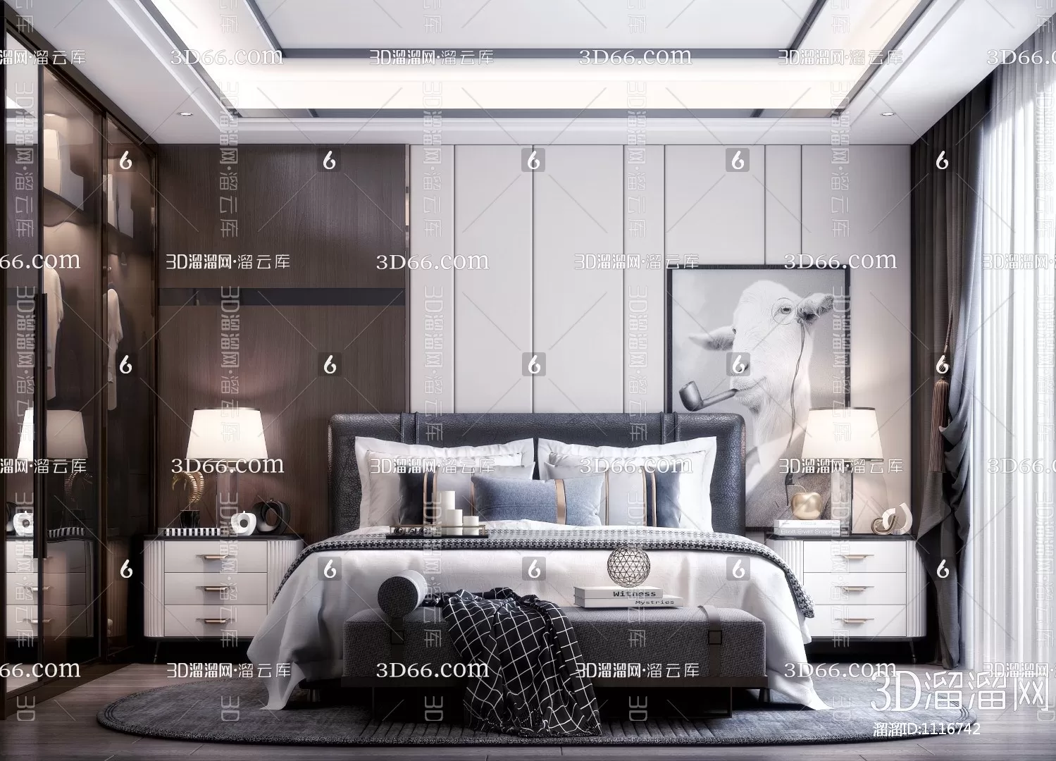 Bedroom 3D Scenes – 0179 Bedroom 3D Scenes – 0179