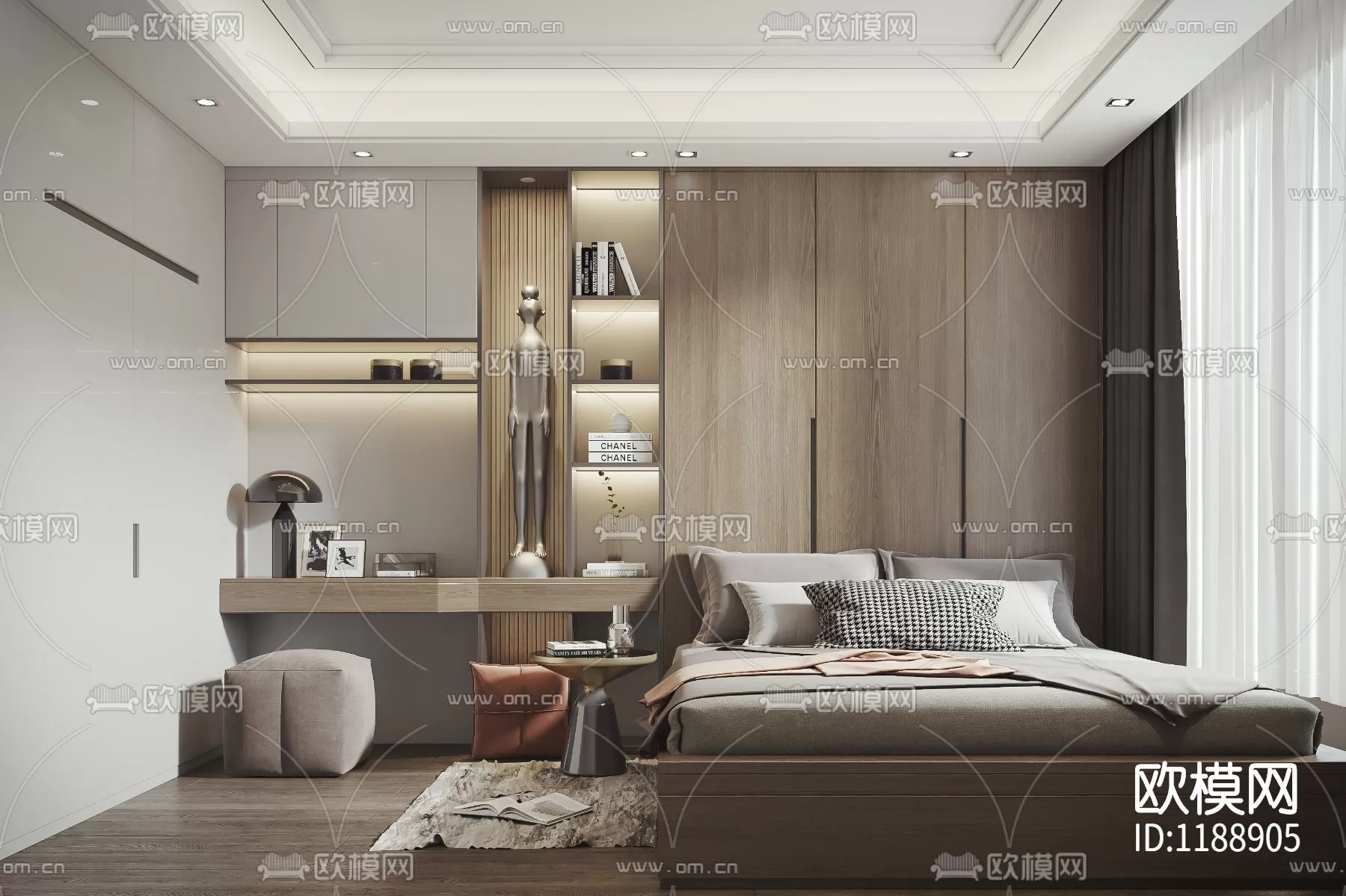 Bedroom 3D Scenes – 0216 Bedroom 3D Scenes – 0216