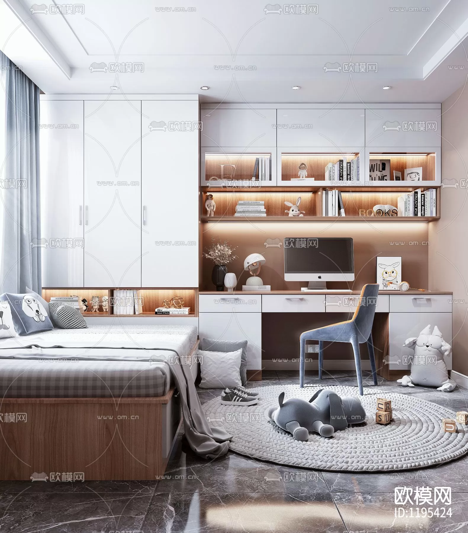 Bedroom 3D Scenes – 0218 Bedroom 3D Scenes – 0218