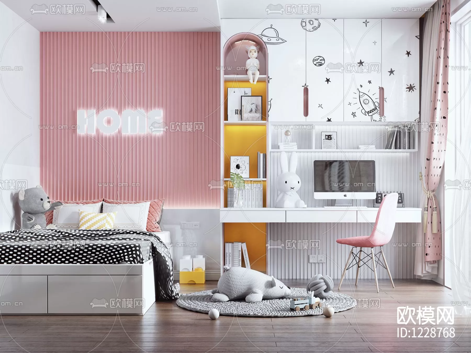 Bedroom 3D Scenes – 0219 Bedroom 3D Scenes – 0219