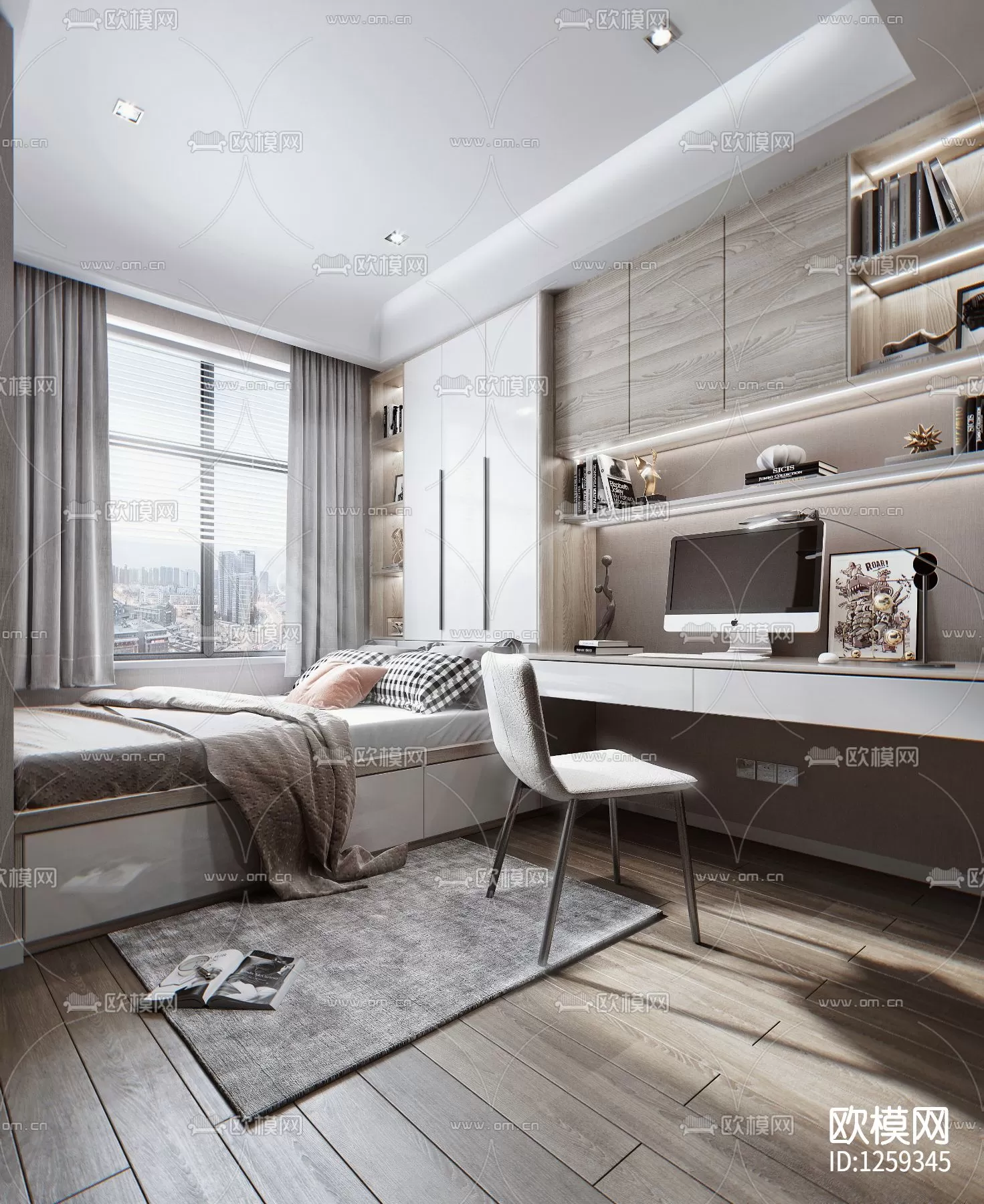 Bedroom 3D Scenes – 0222 Bedroom 3D Scenes – 0222