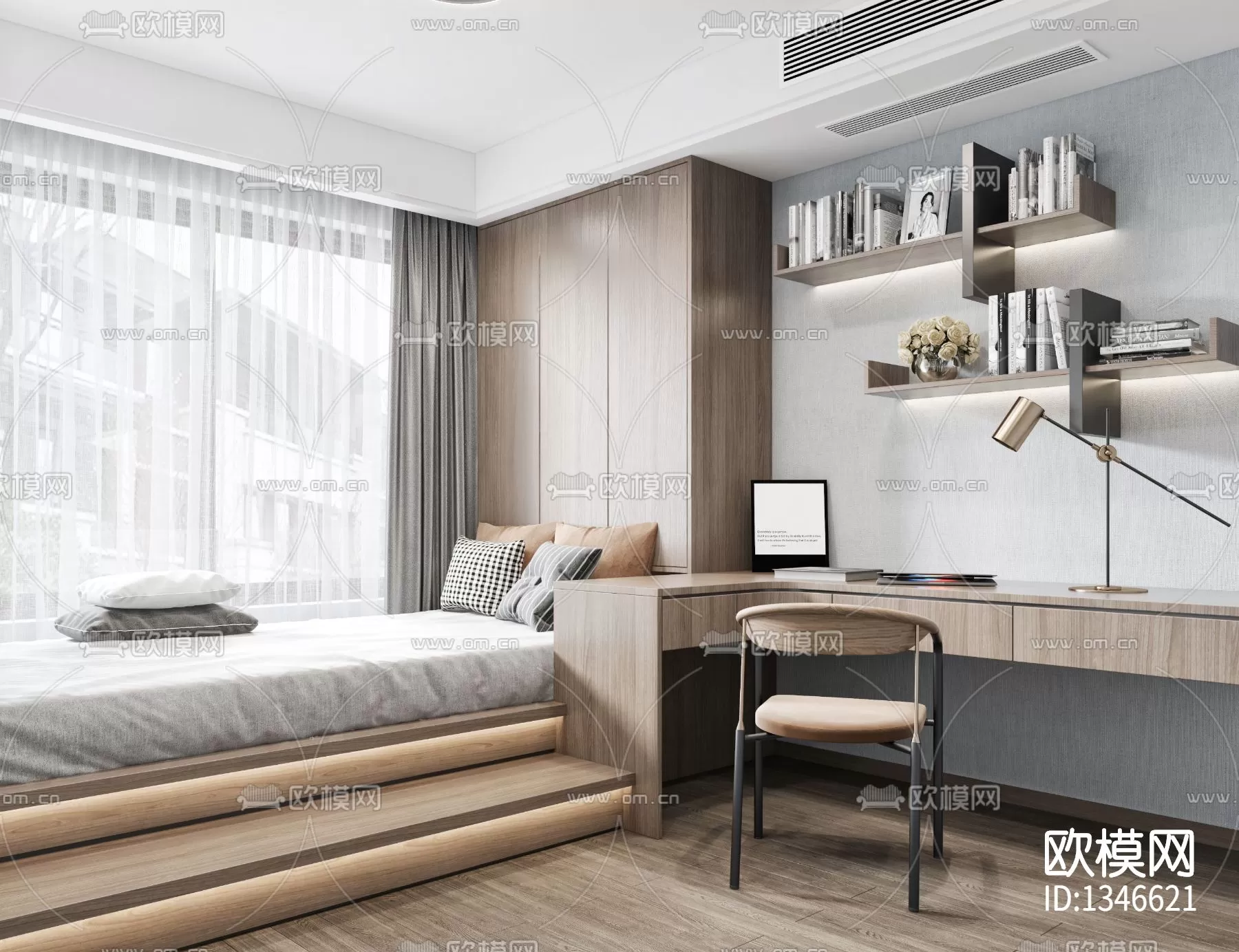 Bedroom 3D Scenes – 0231 Bedroom 3D Scenes – 0231