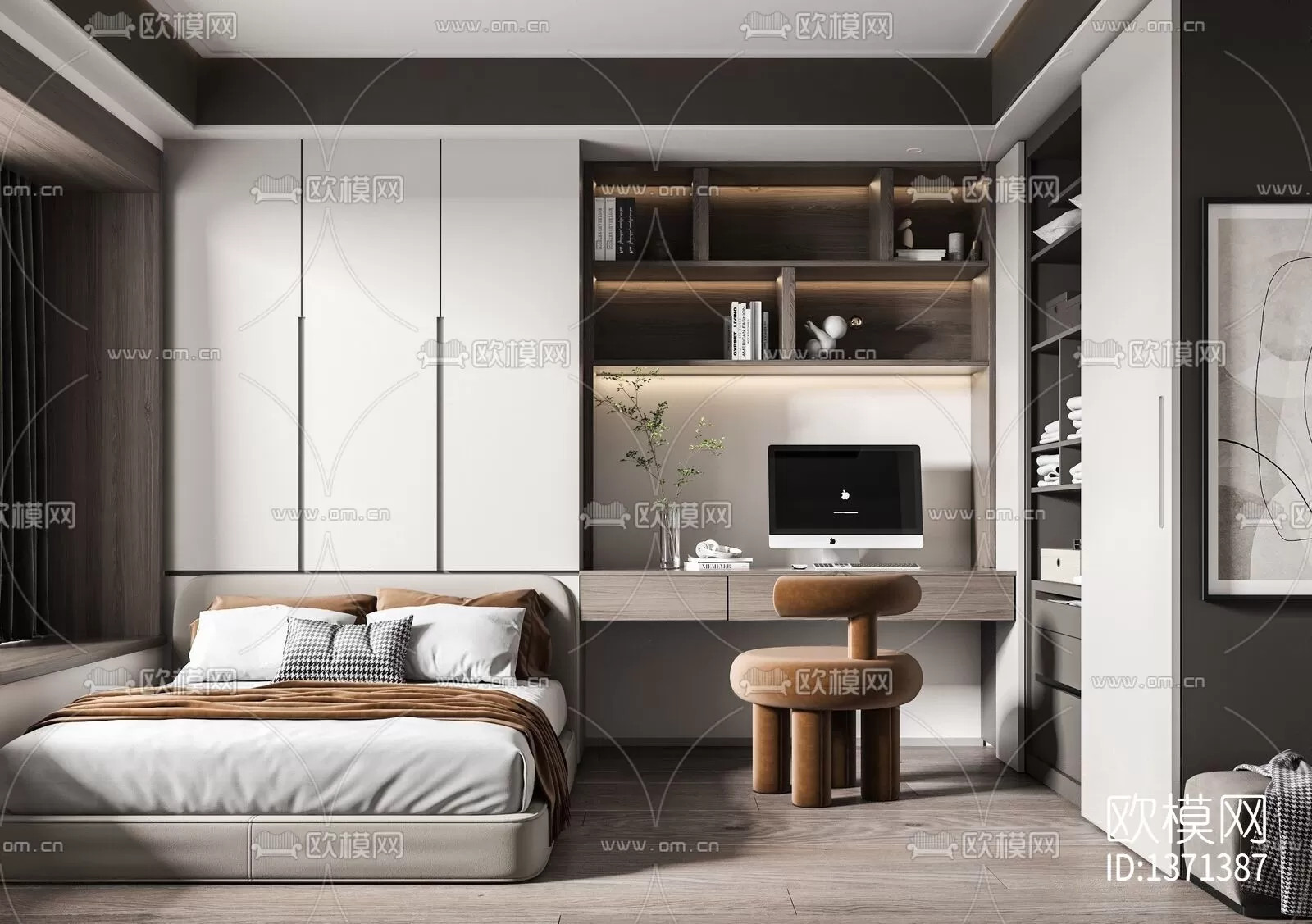 Bedroom 3D Scenes – 0236 Bedroom 3D Scenes – 0236