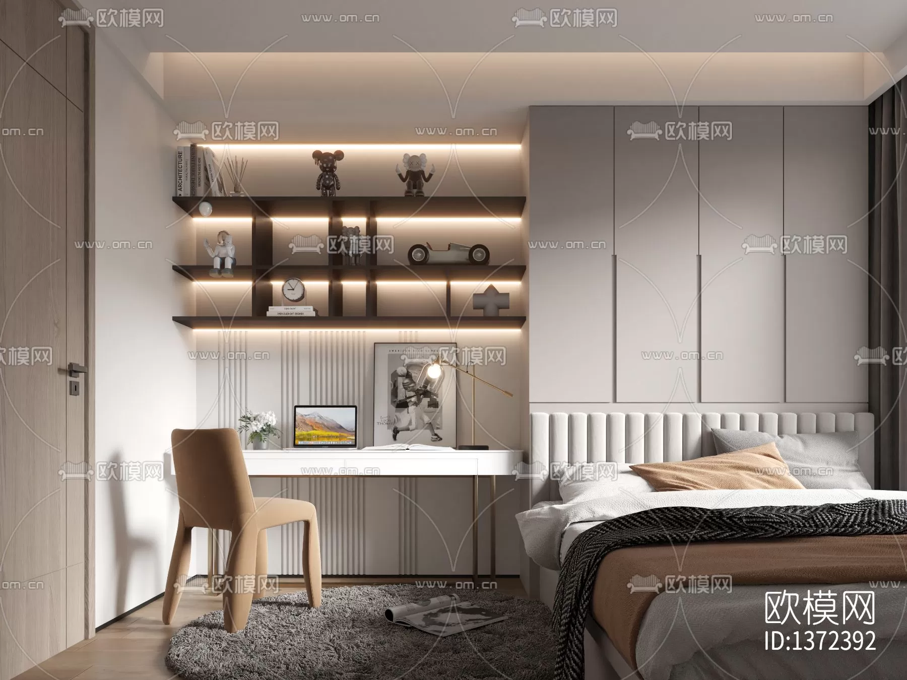 Bedroom 3D Scenes – 0237 Bedroom 3D Scenes – 0237