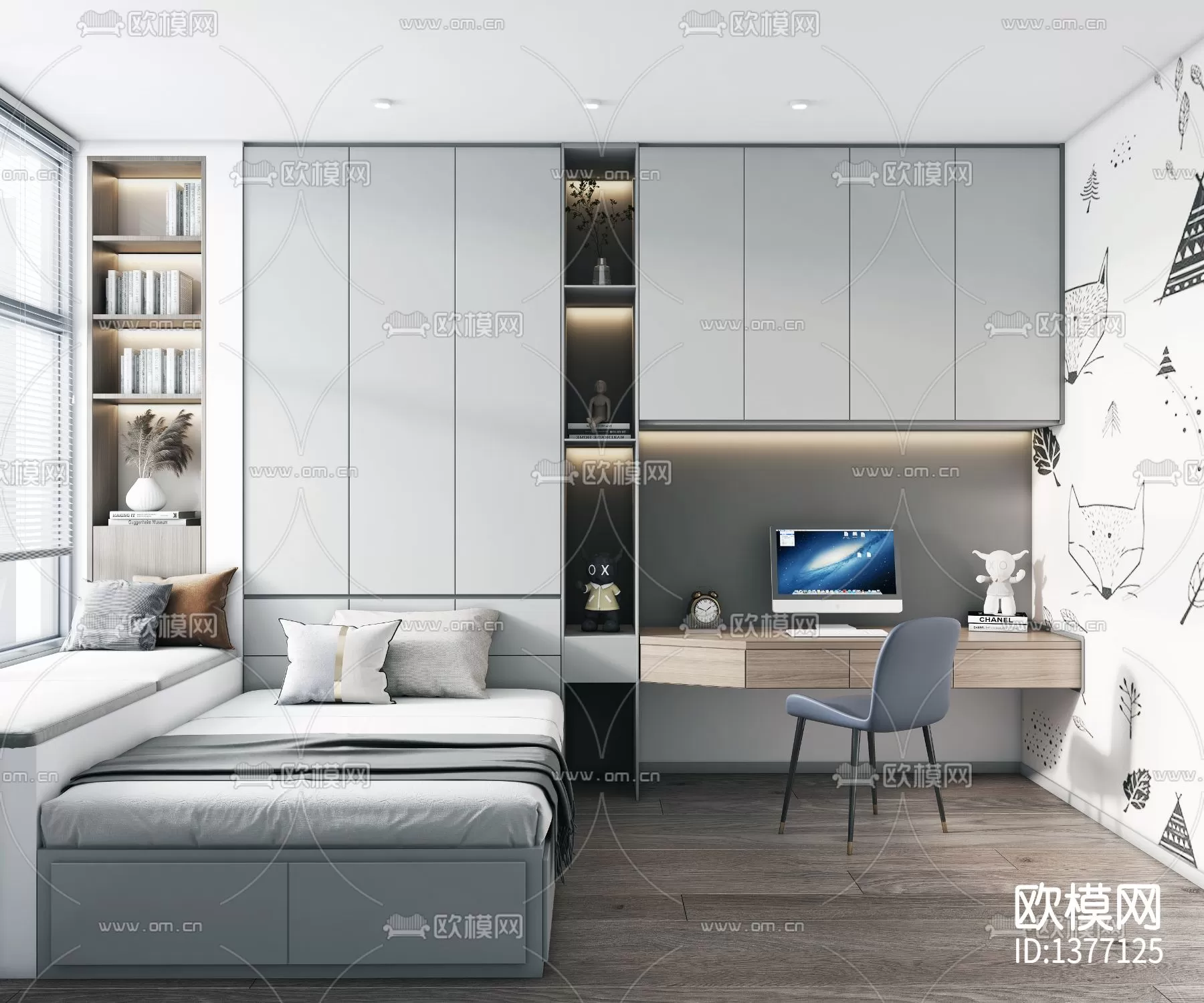 Bedroom 3D Scenes – 0239 Bedroom 3D Scenes – 0239