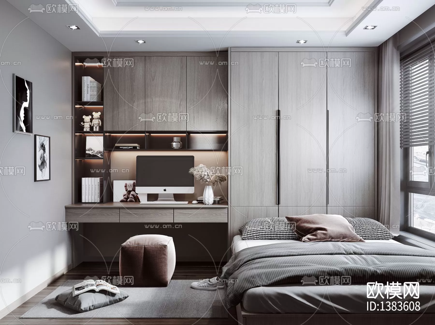 Bedroom 3D Scenes – 0243 Bedroom 3D Scenes – 0243