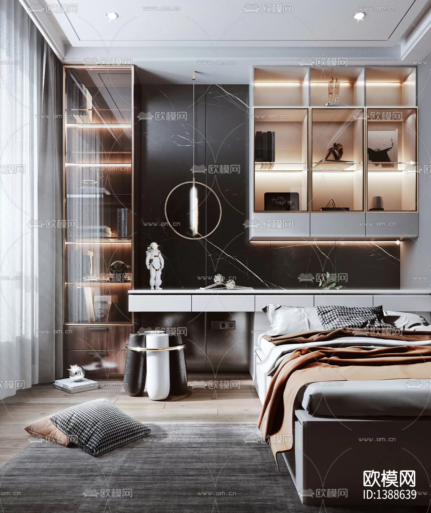 Bedroom 3D Scenes – 0247 Bedroom 3D Scenes – 0247