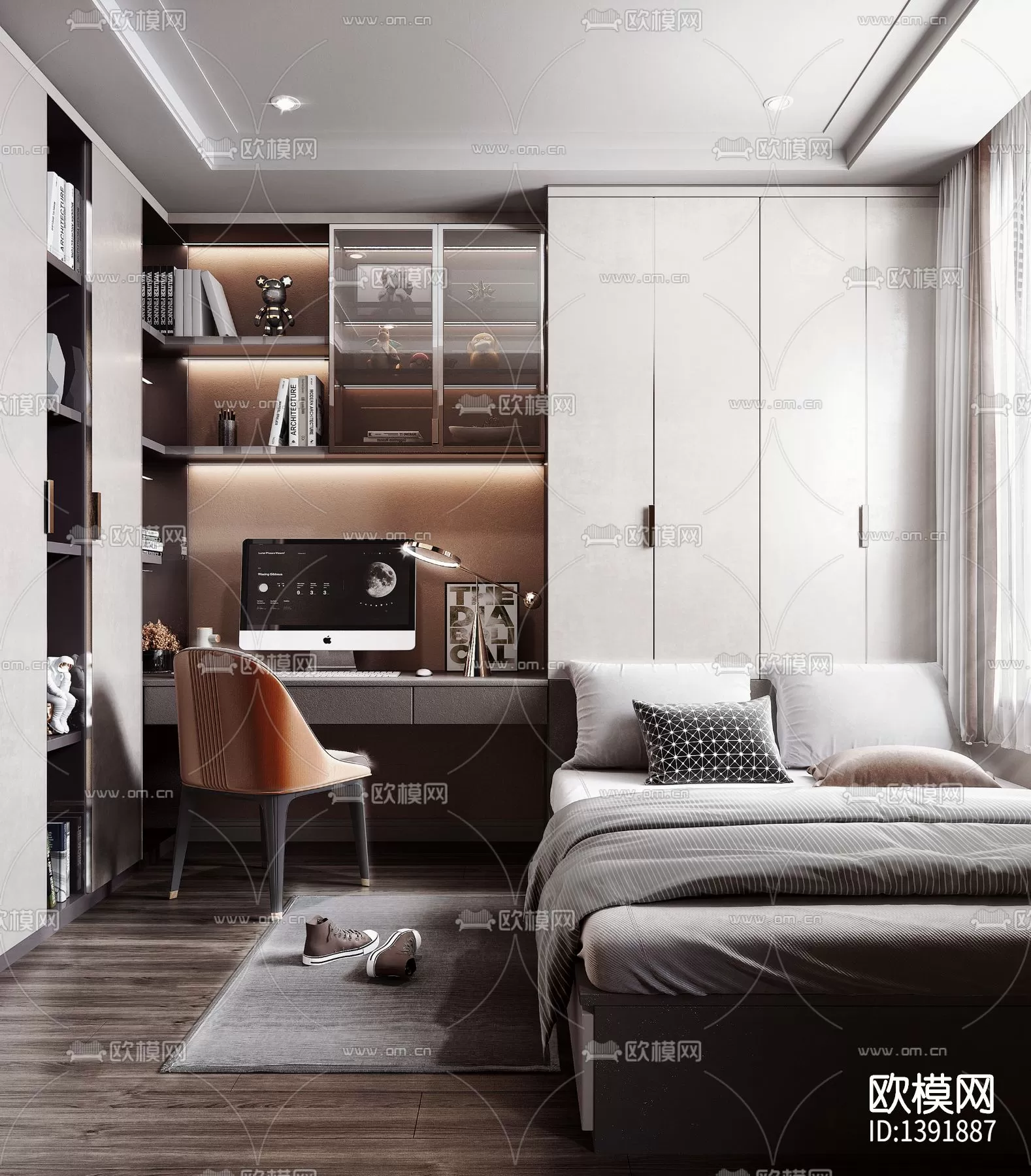 Bedroom 3D Scenes – 0248 Bedroom 3D Scenes – 0248