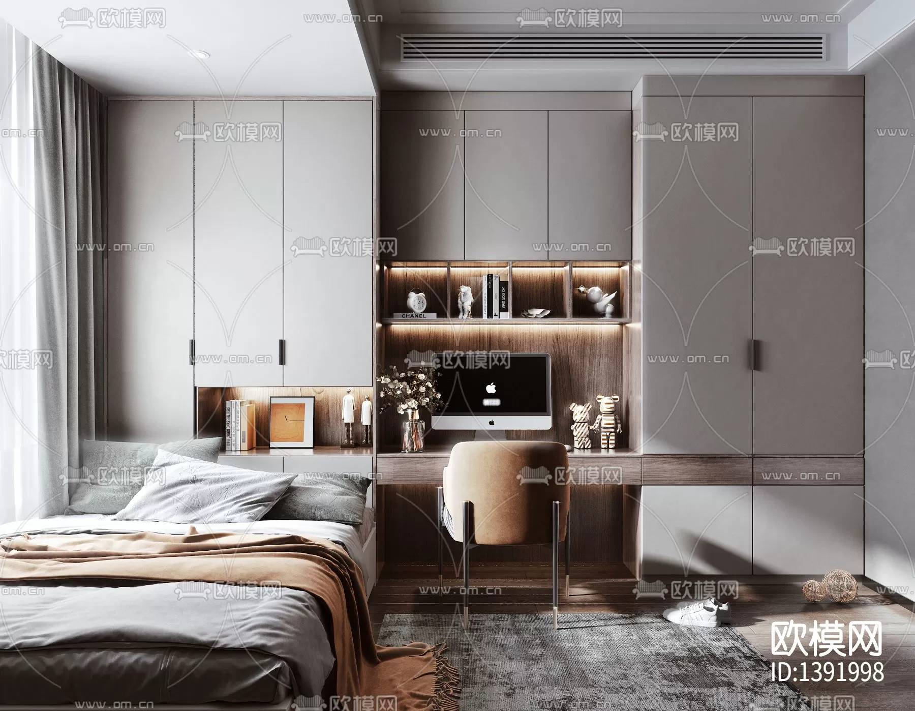 Bedroom 3D Scenes – 0251 Bedroom 3D Scenes – 0251