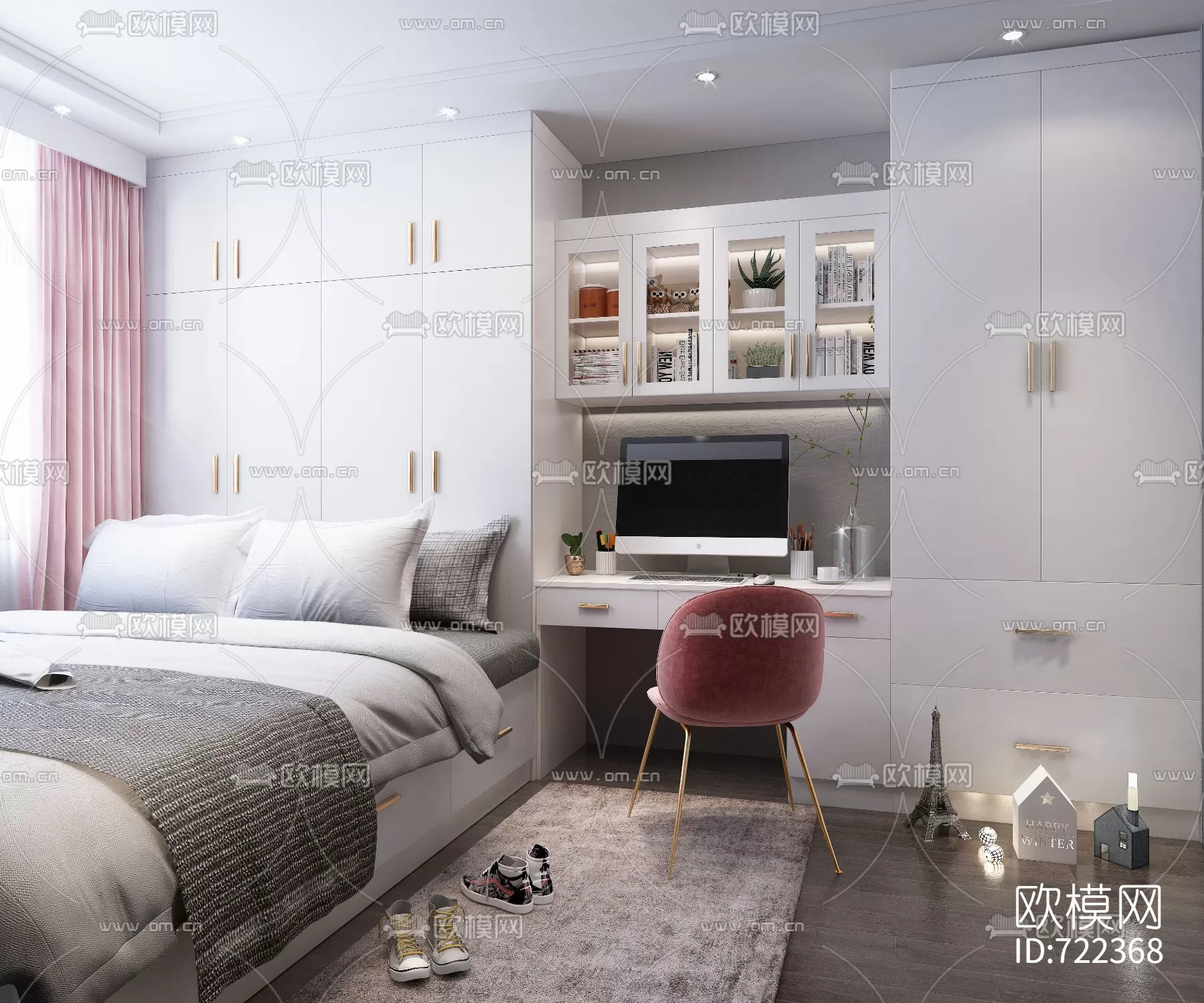 Bedroom 3D Scenes – 0253 Bedroom 3D Scenes – 0253