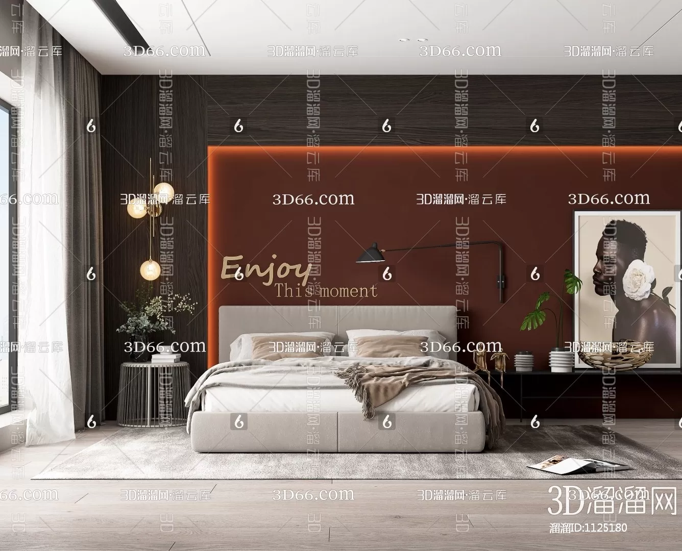 Bedroom 3D Scenes – 0259 Bedroom 3D Scenes – 0259