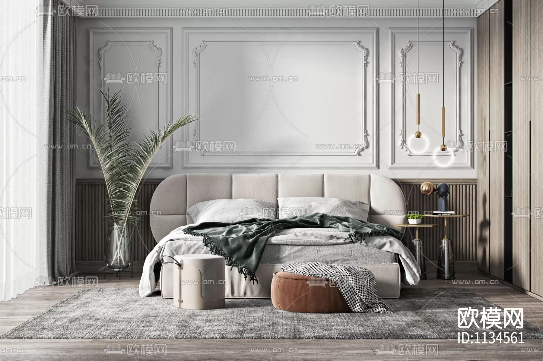 Bedroom 3D Scenes – 0260 Bedroom 3D Scenes – 0260