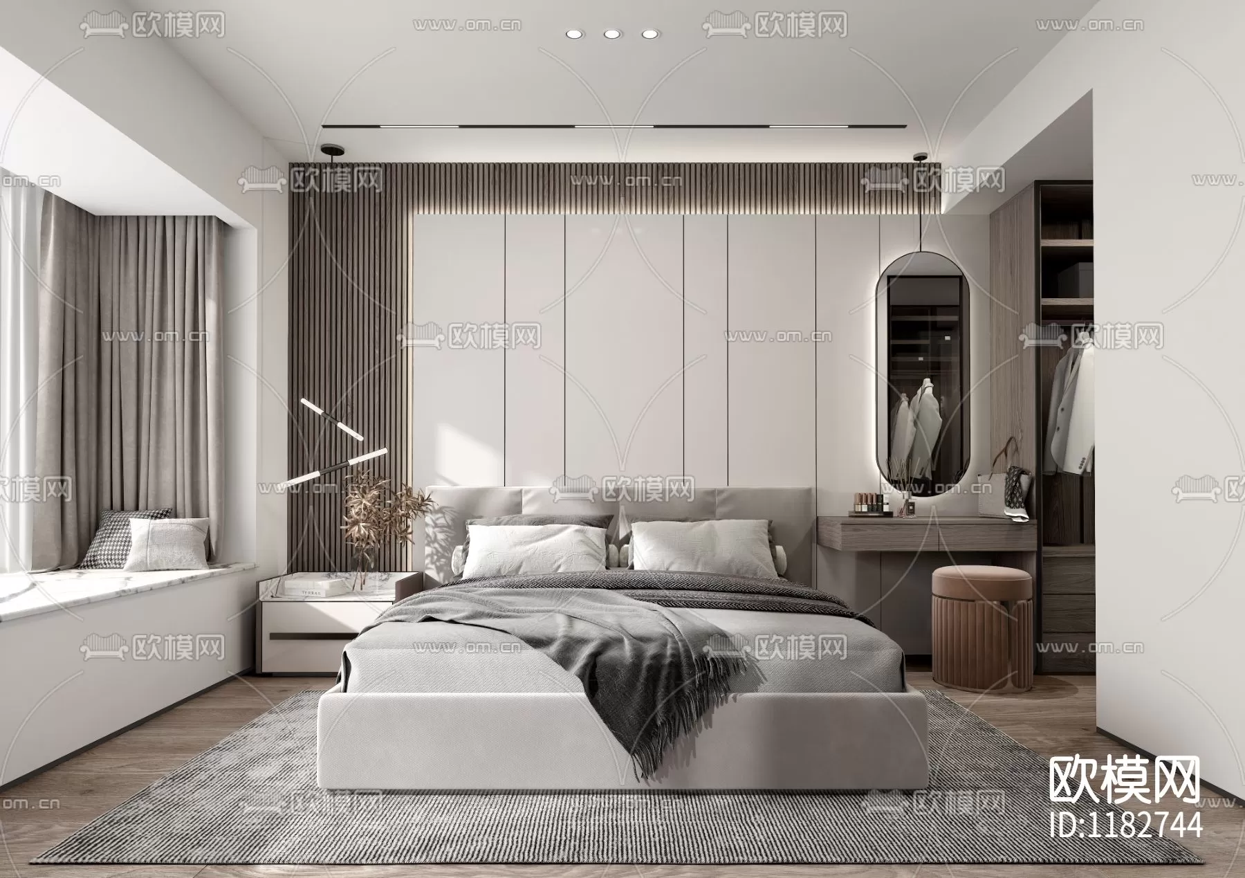 Bedroom 3D Scenes – 0262 Bedroom 3D Scenes – 0262