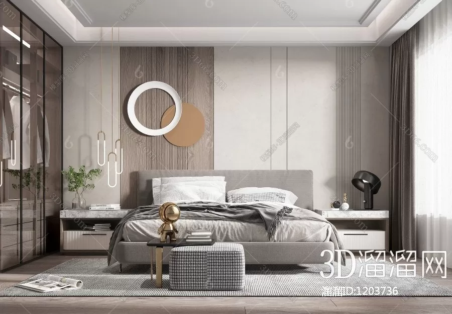 Bedroom 3D Scenes – 0266 Bedroom 3D Scenes – 0266