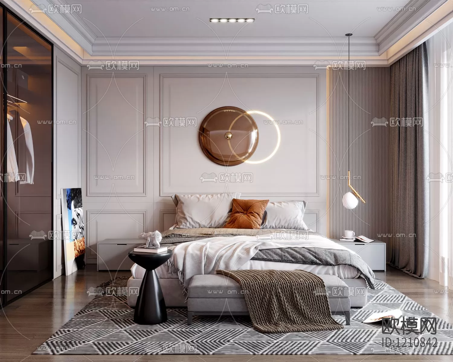 Bedroom 3D Scenes – 0269 Bedroom 3D Scenes – 0269
