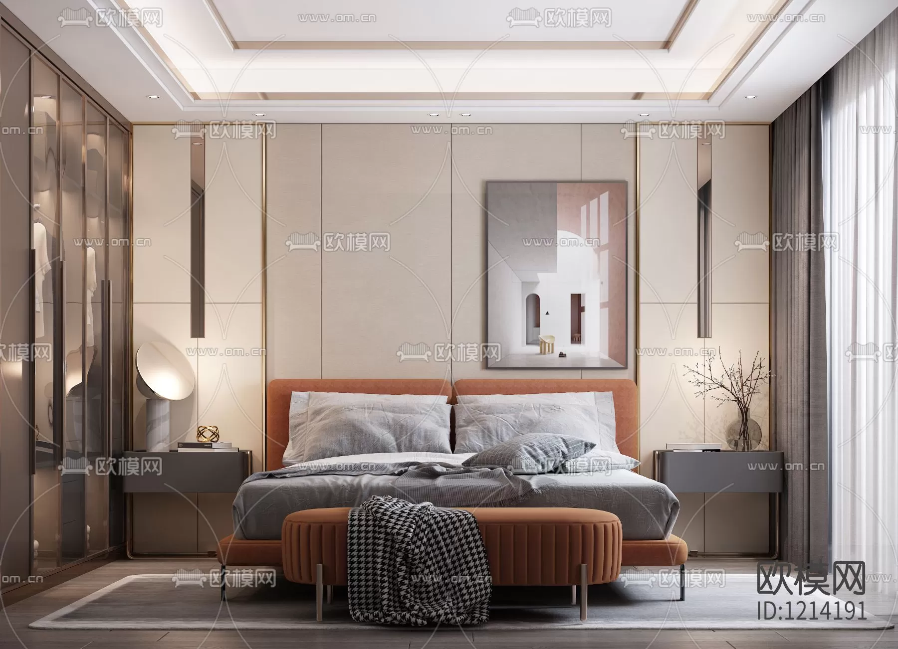 Bedroom 3D Scenes – 0271 Bedroom 3D Scenes – 0271