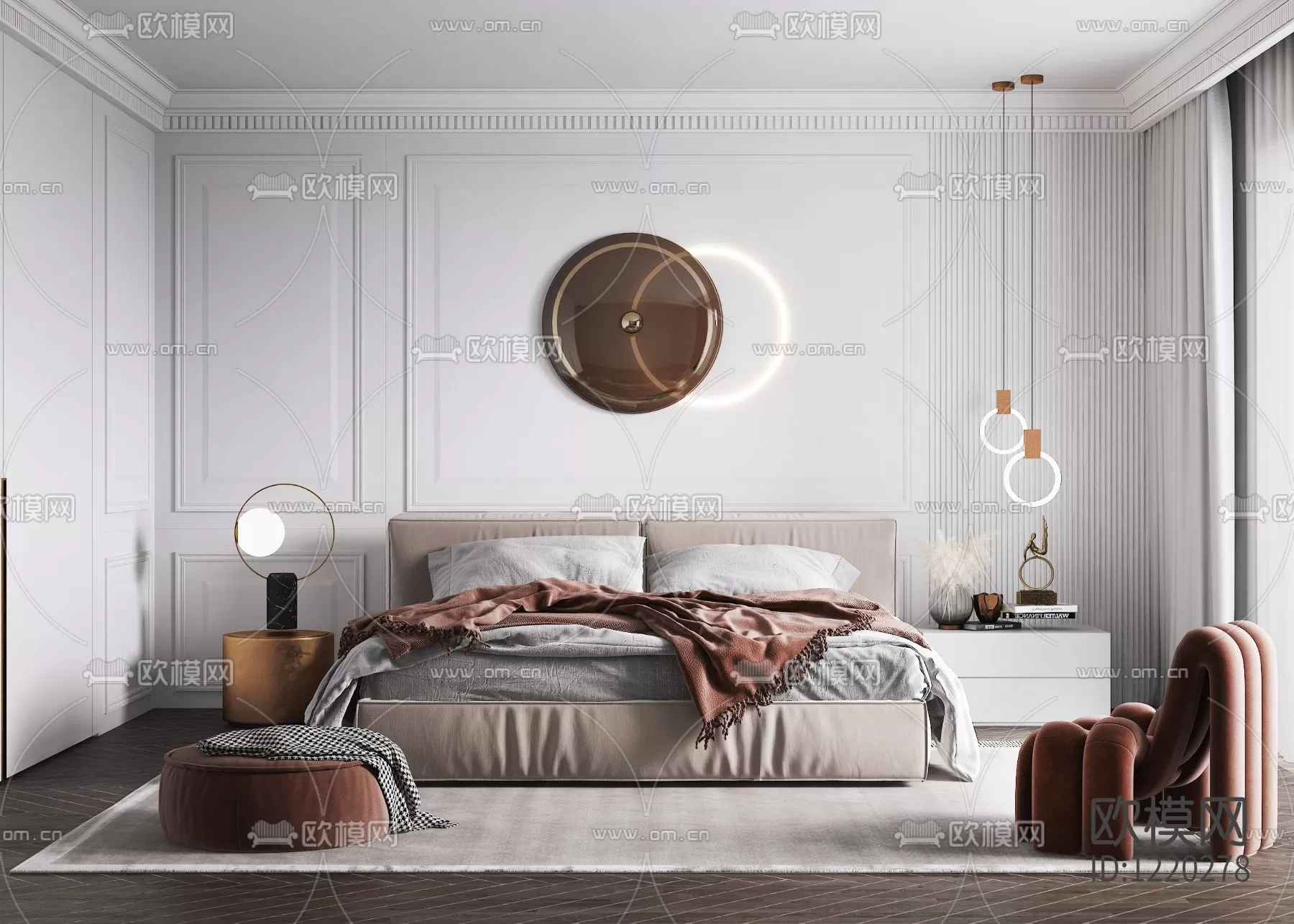 Bedroom 3D Scenes – 0275 Bedroom 3D Scenes – 0275