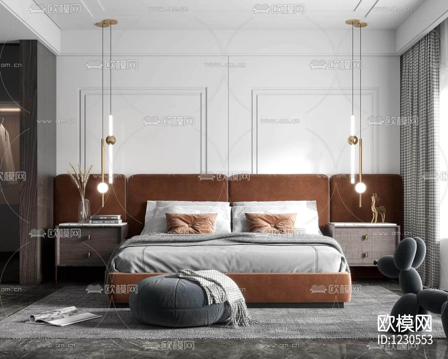 Bedroom 3D Scenes – 0279 Bedroom 3D Scenes – 0279