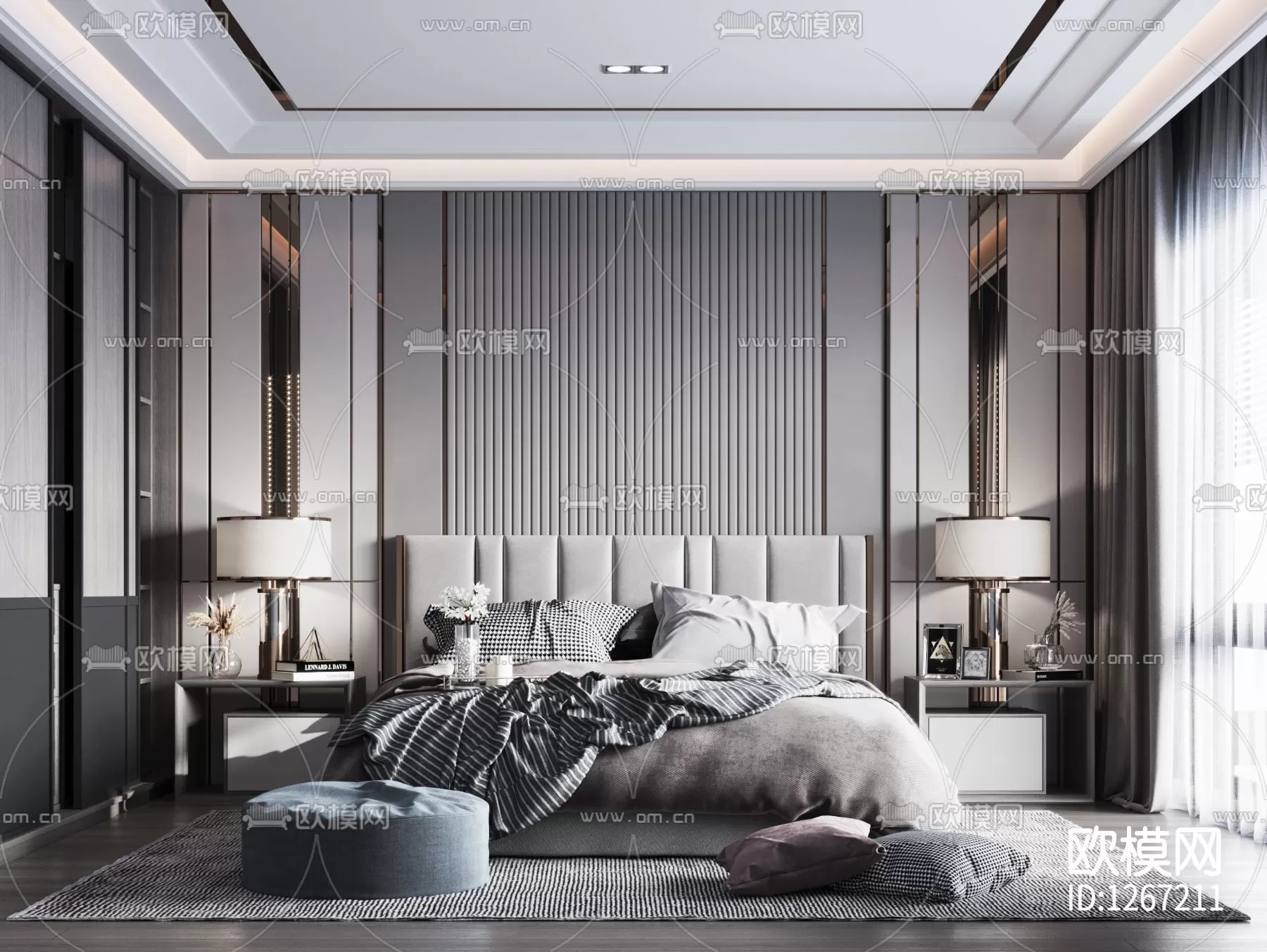 Bedroom 3D Scenes – 0284 Bedroom 3D Scenes – 0284