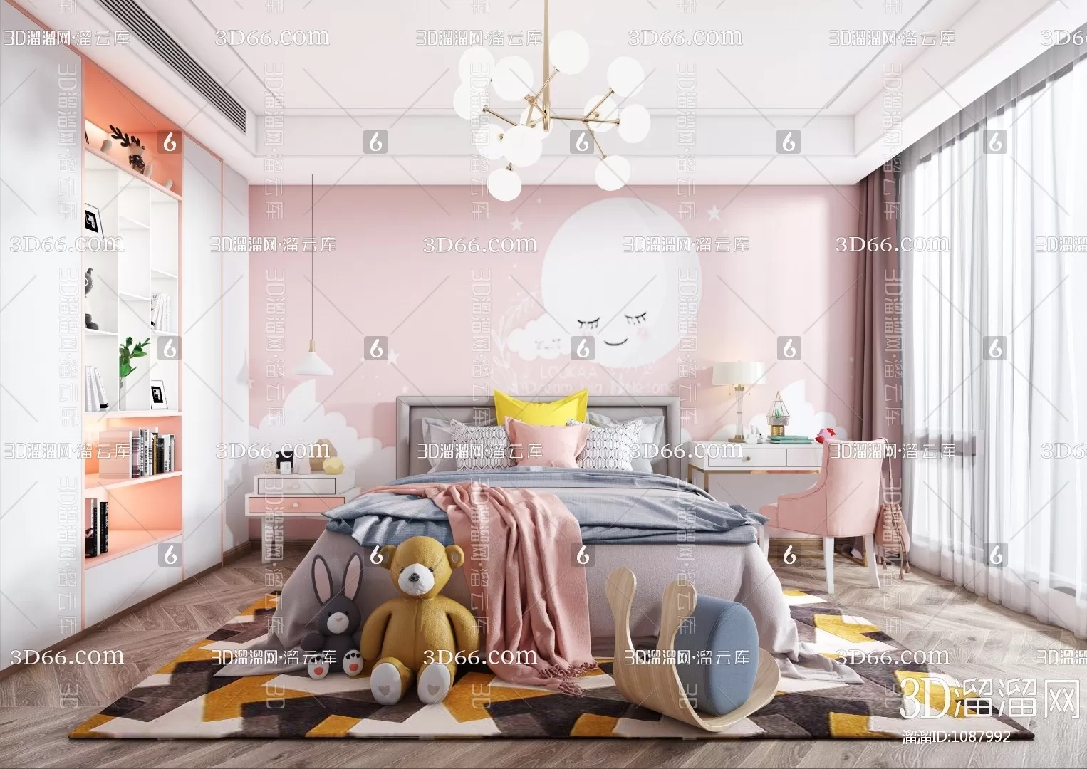 Children Room 3D Scenes – 0302 Children Room 3D Scenes – 0302