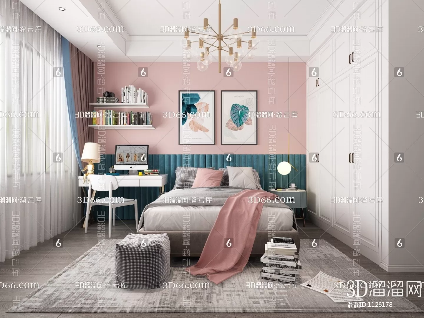 Children Room 3D Scenes – 0307 Children Room 3D Scenes – 0307