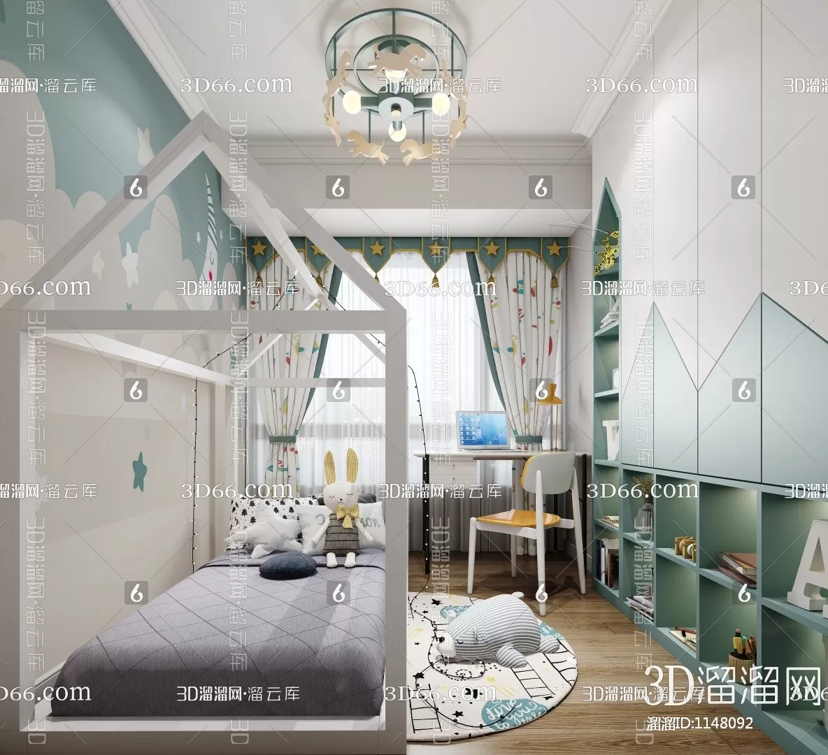 Children Room 3D Scenes – 0314 Children Room 3D Scenes – 0314